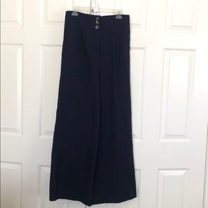 Blue high waisted business pants